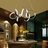 Contemporary Chrome Pendant Light in Abstract Shape