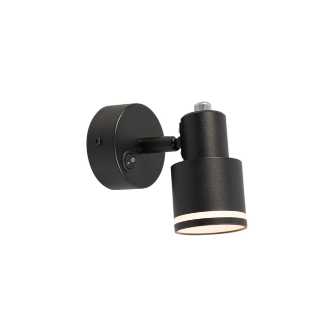 black GU10 wall light