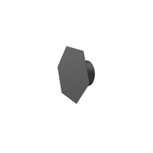 black hexagonal simple type wall light with back light for indoor