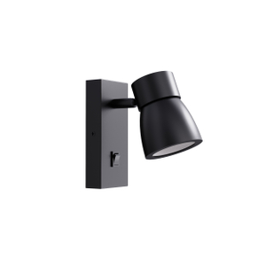 Dimmable Wall Spotlights black gu10 socket