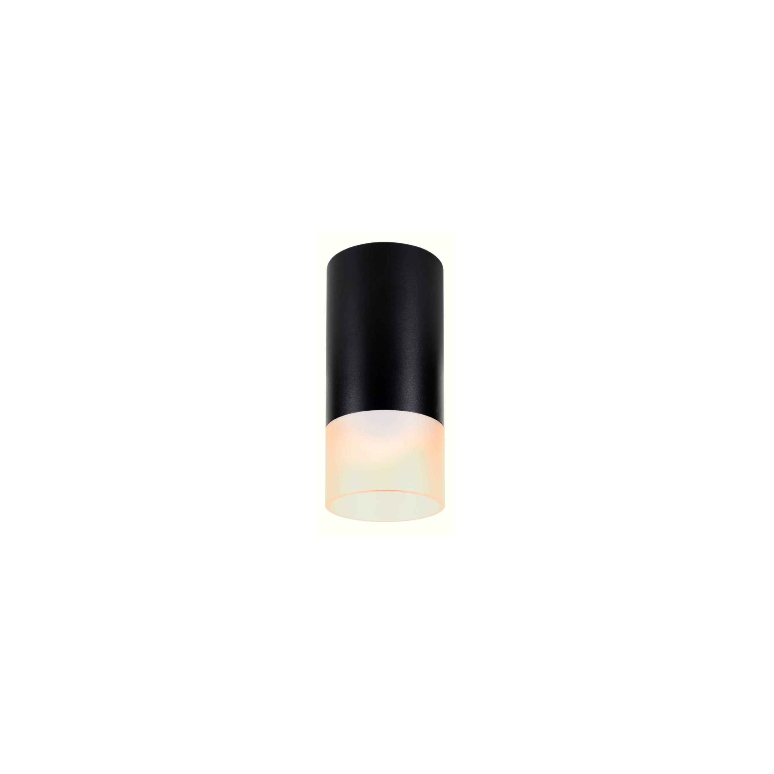 black cylinder ceiling downlight for bedroom