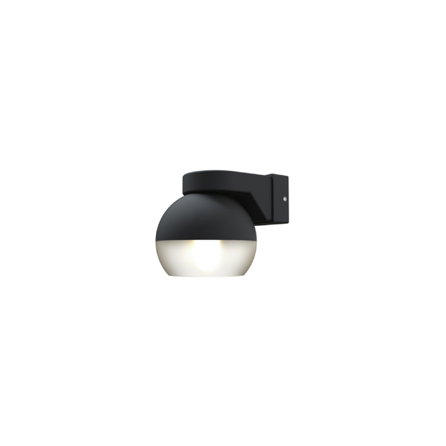 black wall light