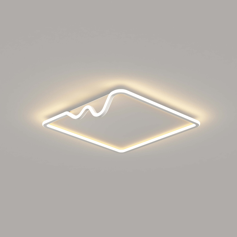 square ring shape acrylic led ceiling lamp for living room
