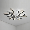 nine black blade curved led ceiling lamp