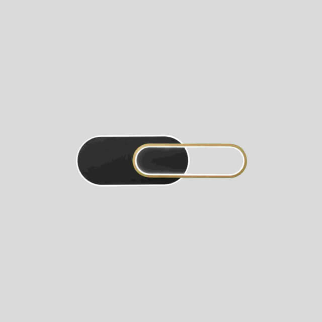led wall sconce light black housing for bedroom