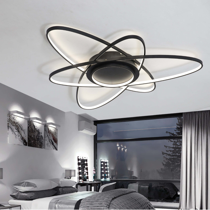 Oval LED Semi-Flush Ceiling Light