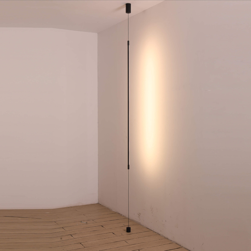 Black Metal Strip Wall Light