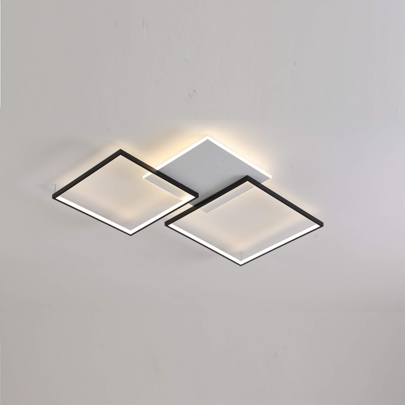 Square Stylish Flush Mount Ceiling Lamp