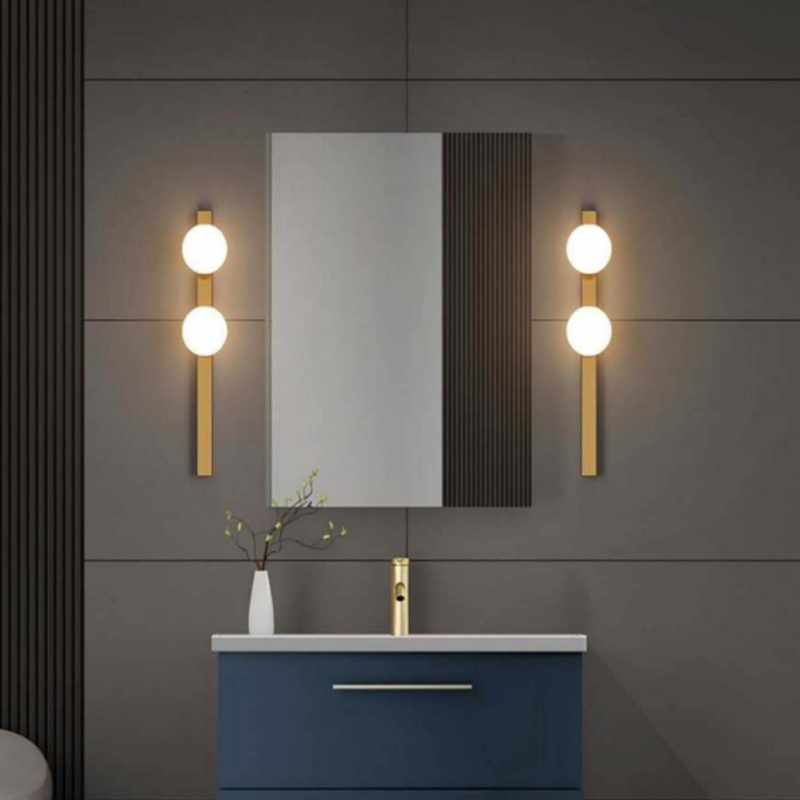 Geometric Wall Light Fixture with Symmetrical Design