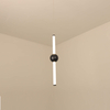 Black led pendant light