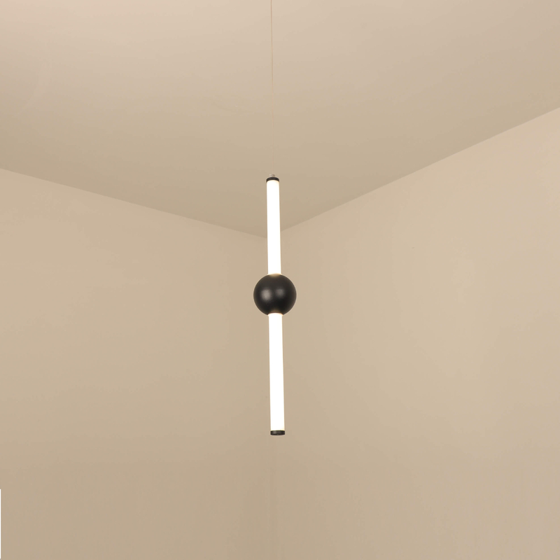 Black led pendant light