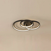 three rings black led ceiling light
