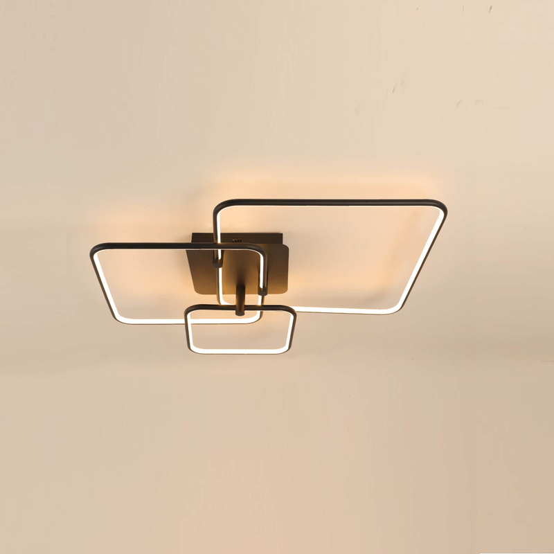 three squares led ceiling light