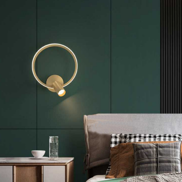 Contemporary Circular Wall Lighting Fixture