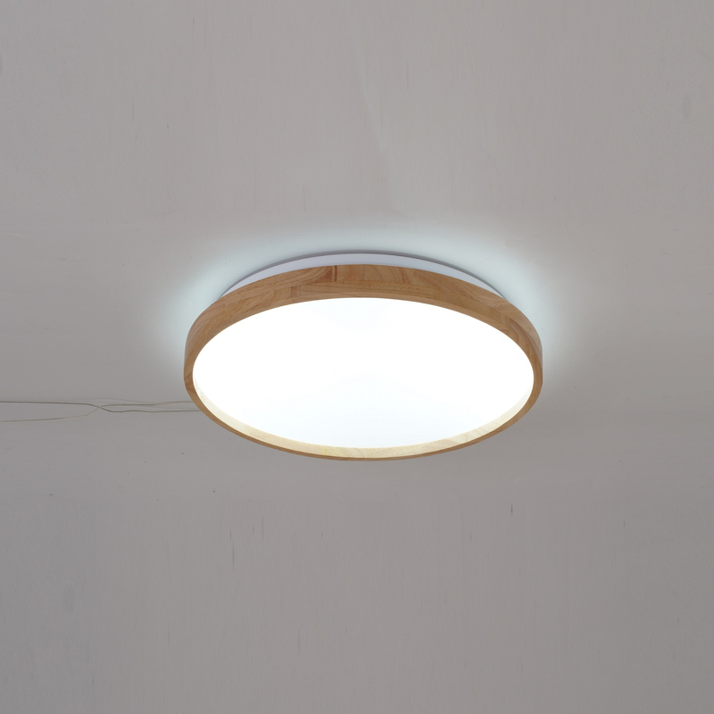 flat wood material ceiling light for european living rooms