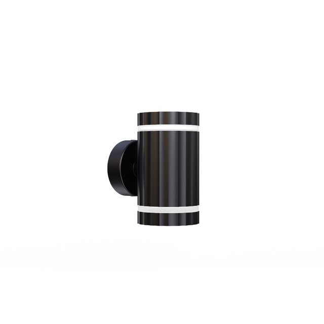 black up and down wall light