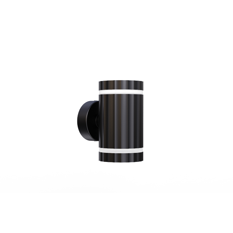black up and down wall light