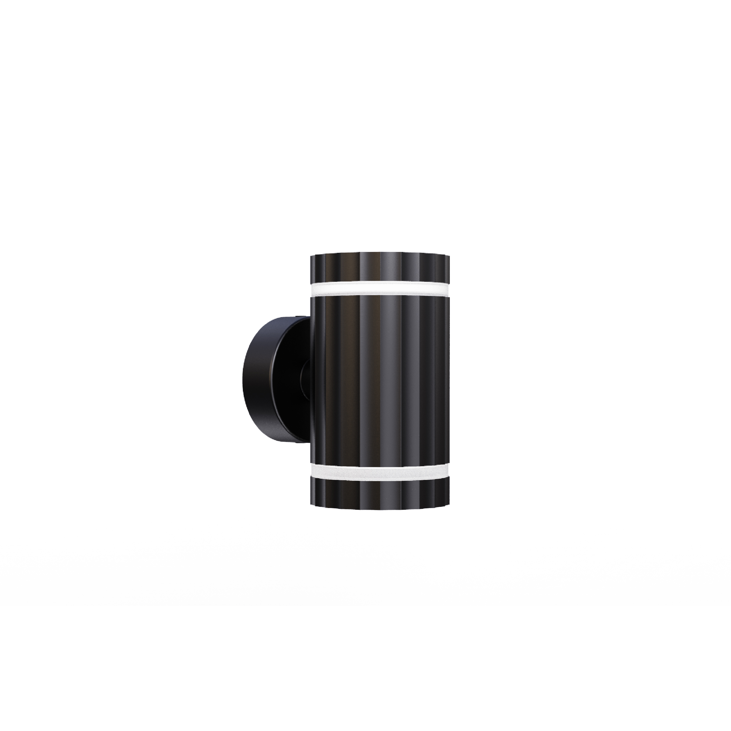 black up and down wall light