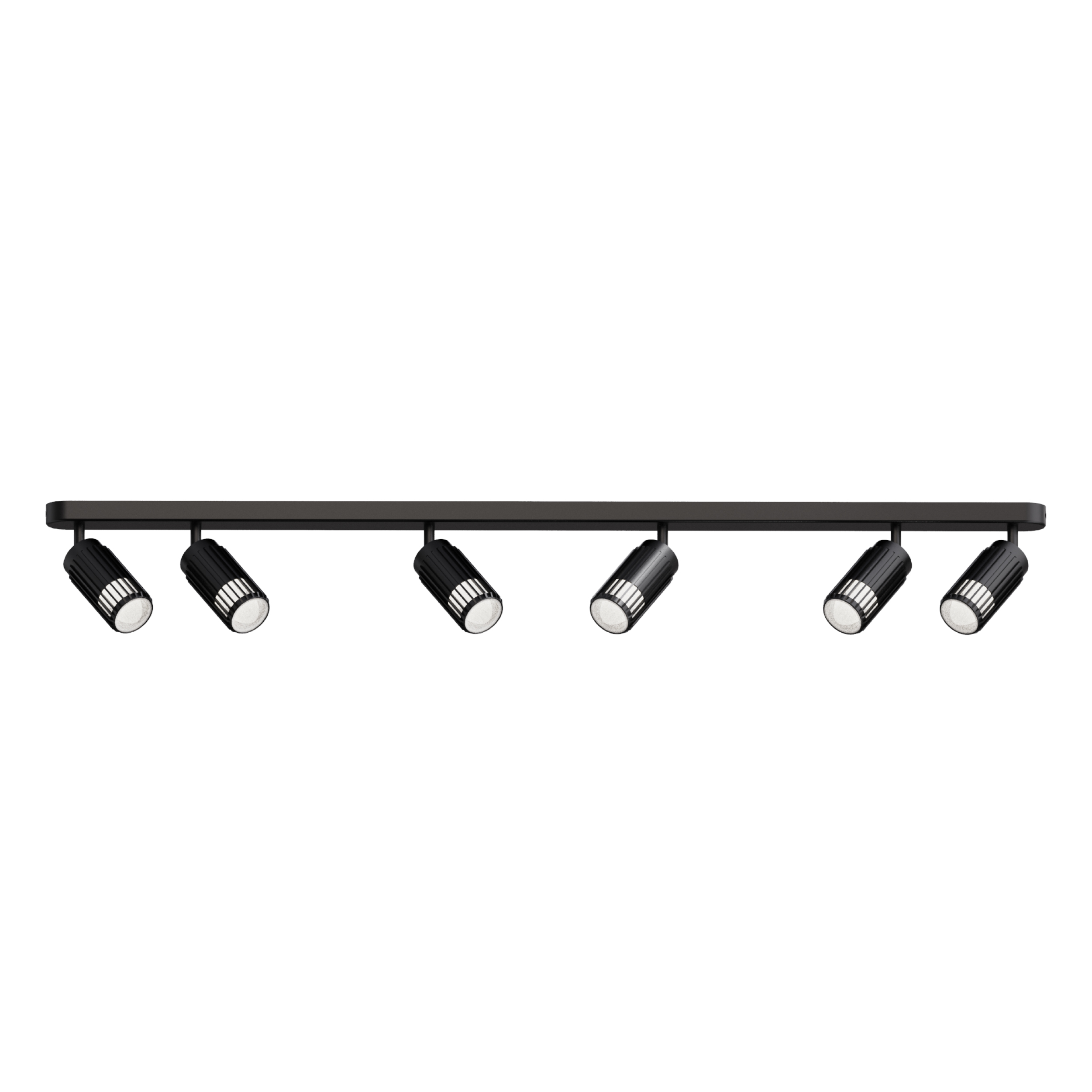 6*gu10 spot downlight black