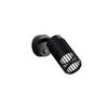 gu10 hollow wall light black housing
