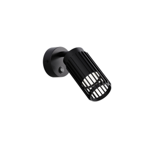 gu10 hollow wall light black housing