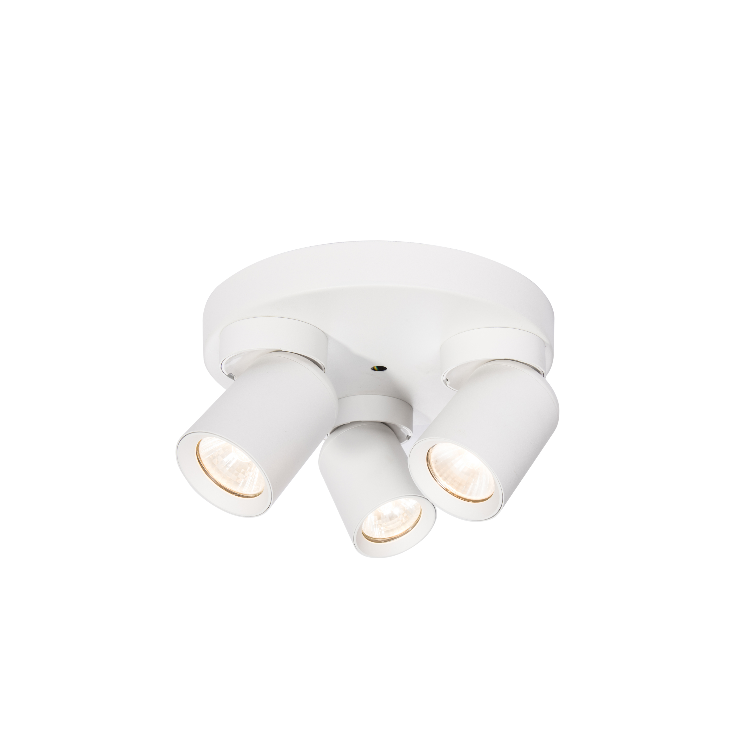 white round base 3*gu10 spot downlight