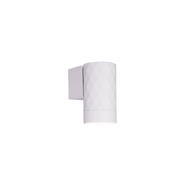 white diamond pattern wall light