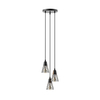 clear glass shade 3*e27 pendant light