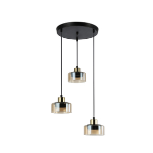 three gx53 pendant light with glass cover