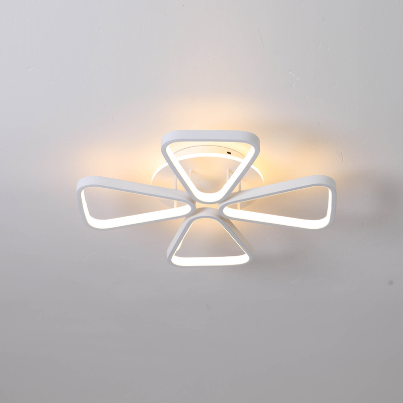 LED ceiling lamp with four triangle