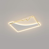 rectangle ring led ceiling lamp for bars