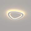 triangle linear led ceiling light in a white fixture, elegant style