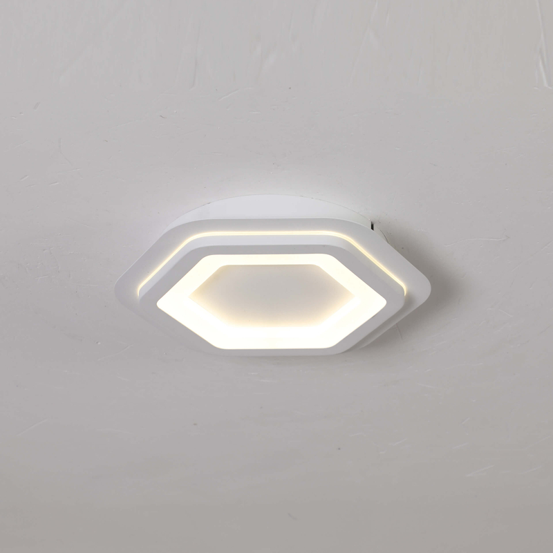 two layers of hexagonal parts combine to one led ceiling light