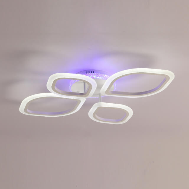Purple LED pendant light