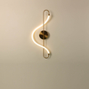 musical note LED wall lamp