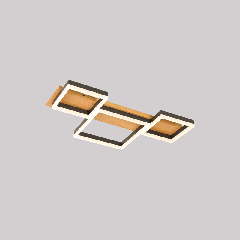 three squares led pendant light