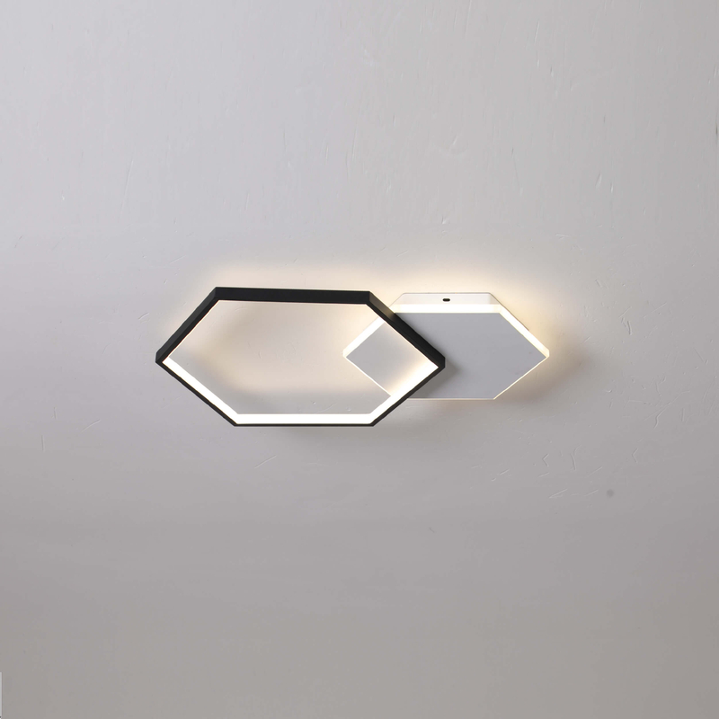 Two Hexagon LED Ceiling Light