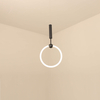 white rings led pendant light