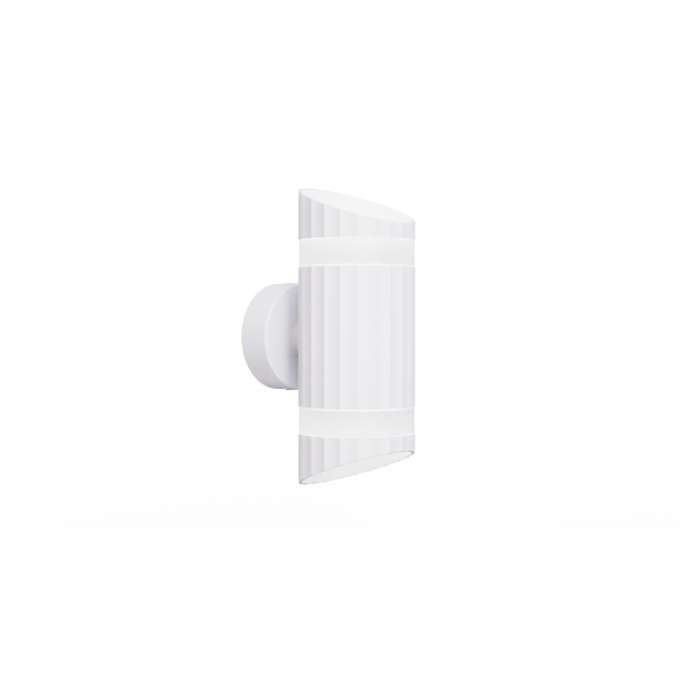 bevel design white gx53 wall light