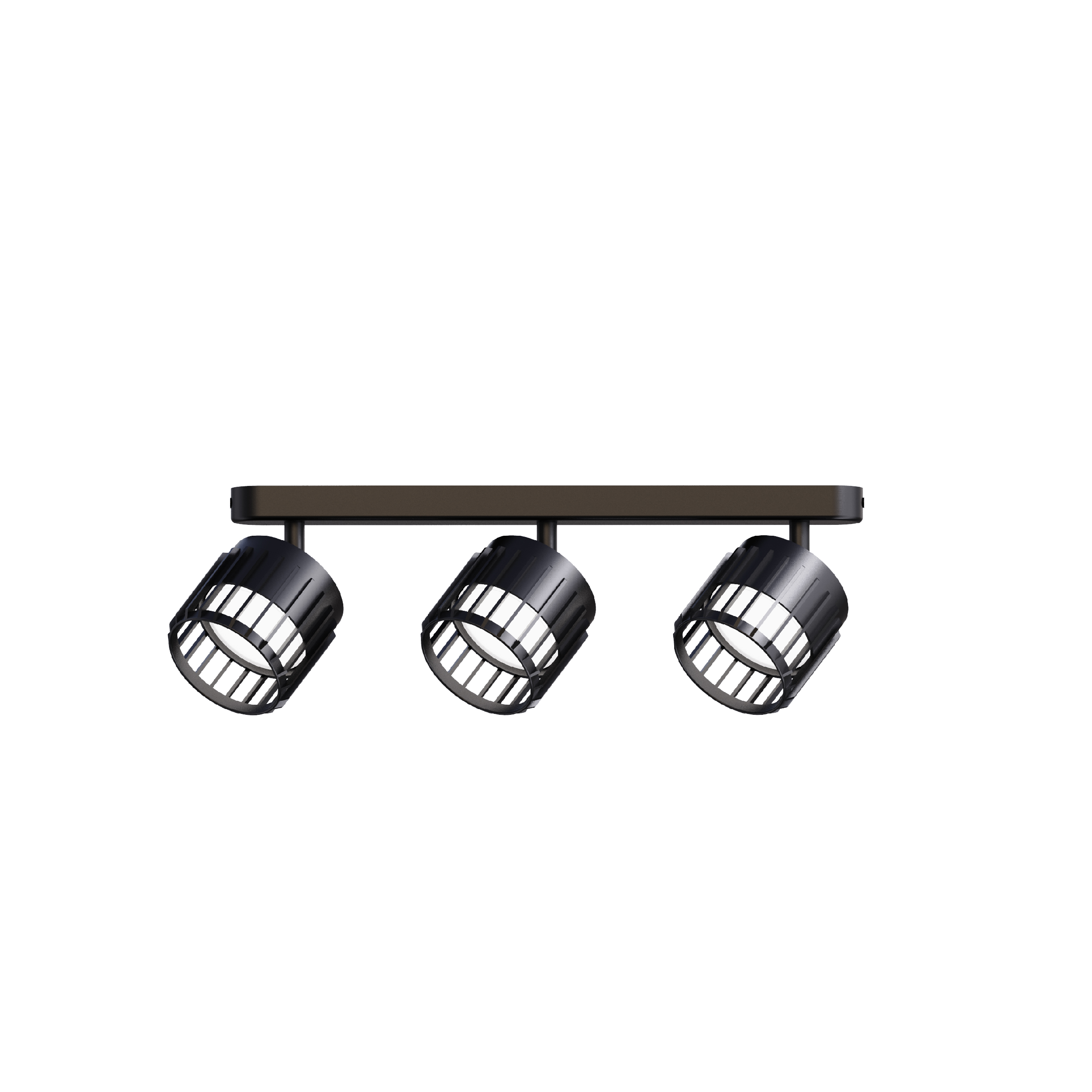 three head gx53 Vertical reflector strip black 