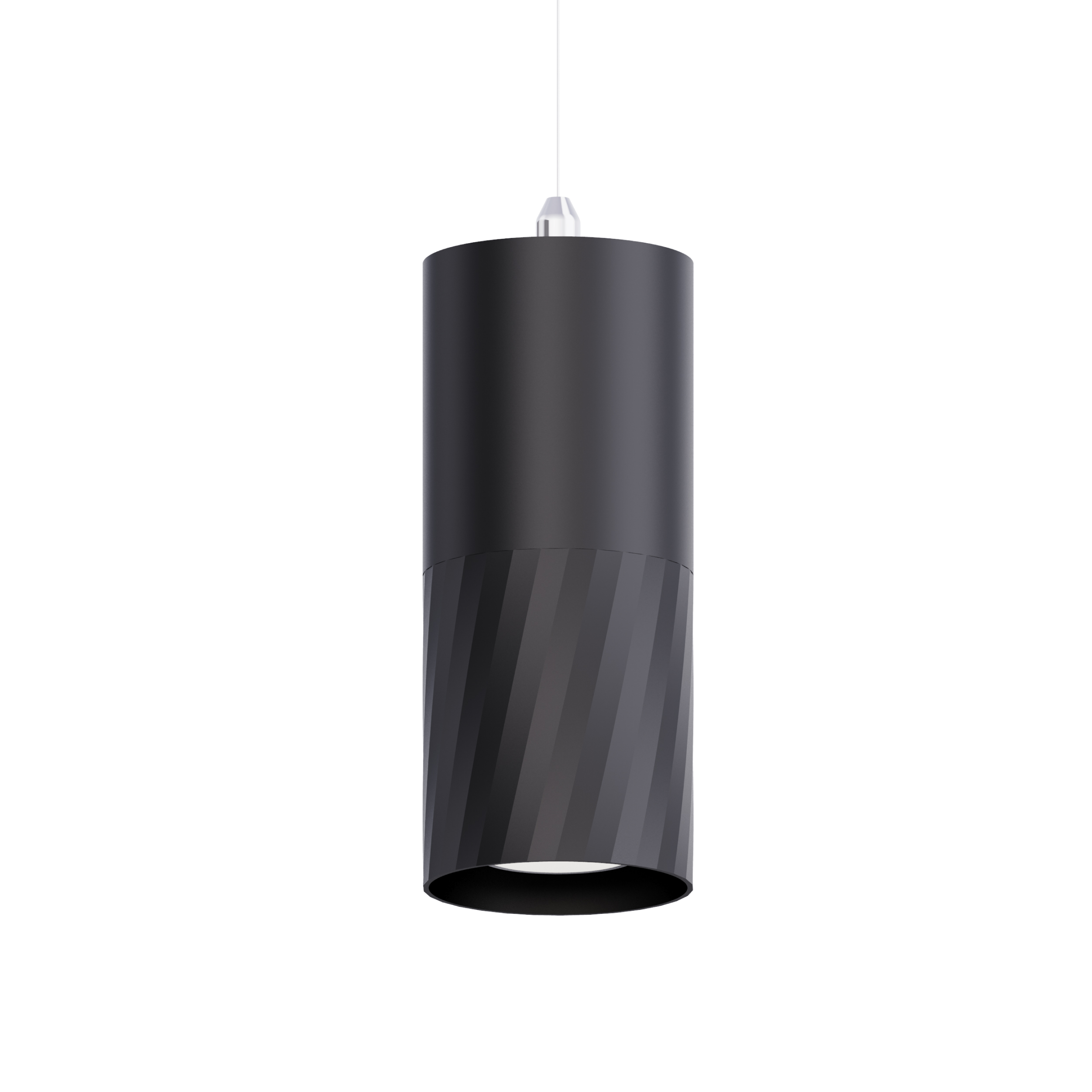 black twill pattern pendant lamp
