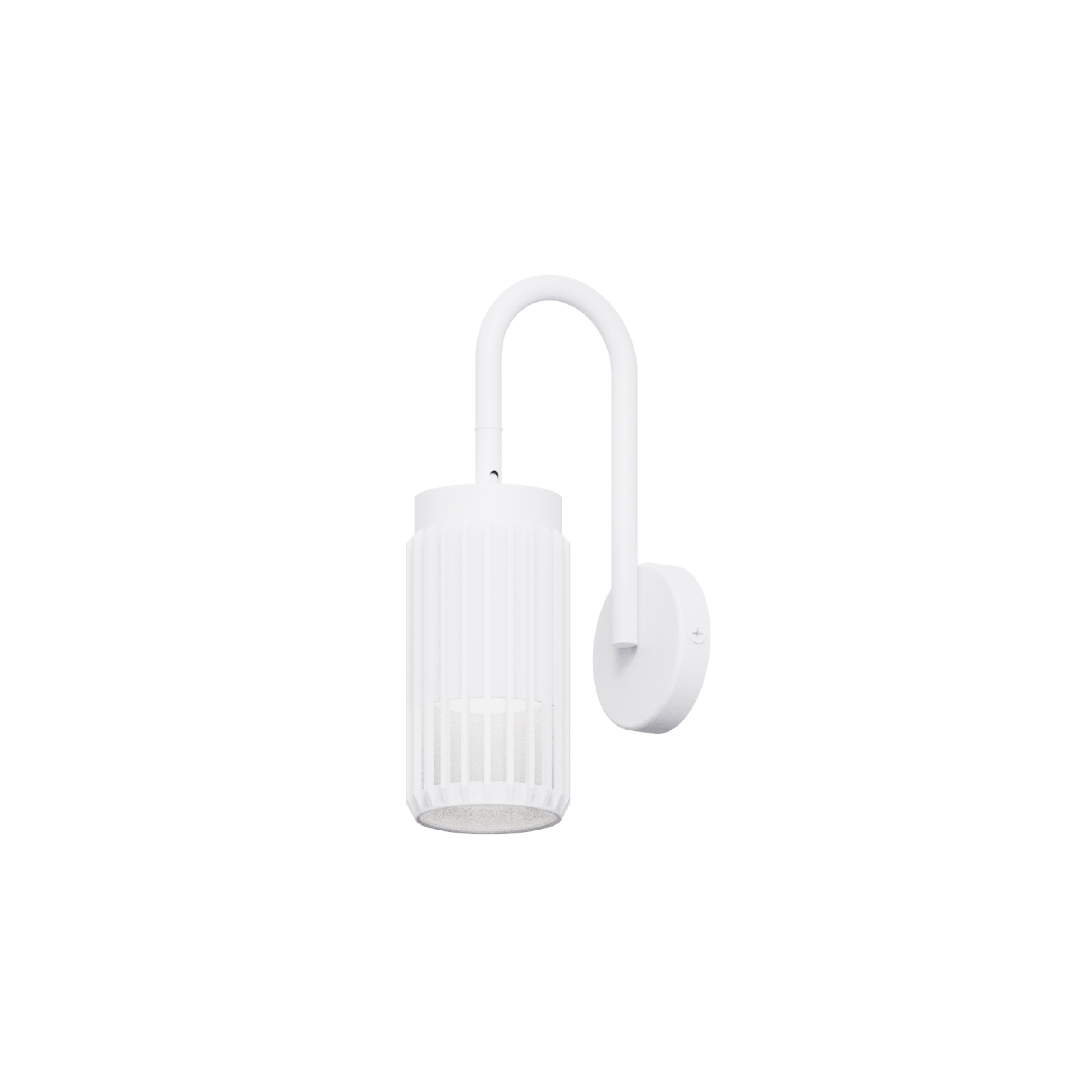 white hollow fence type gu10 wall light 