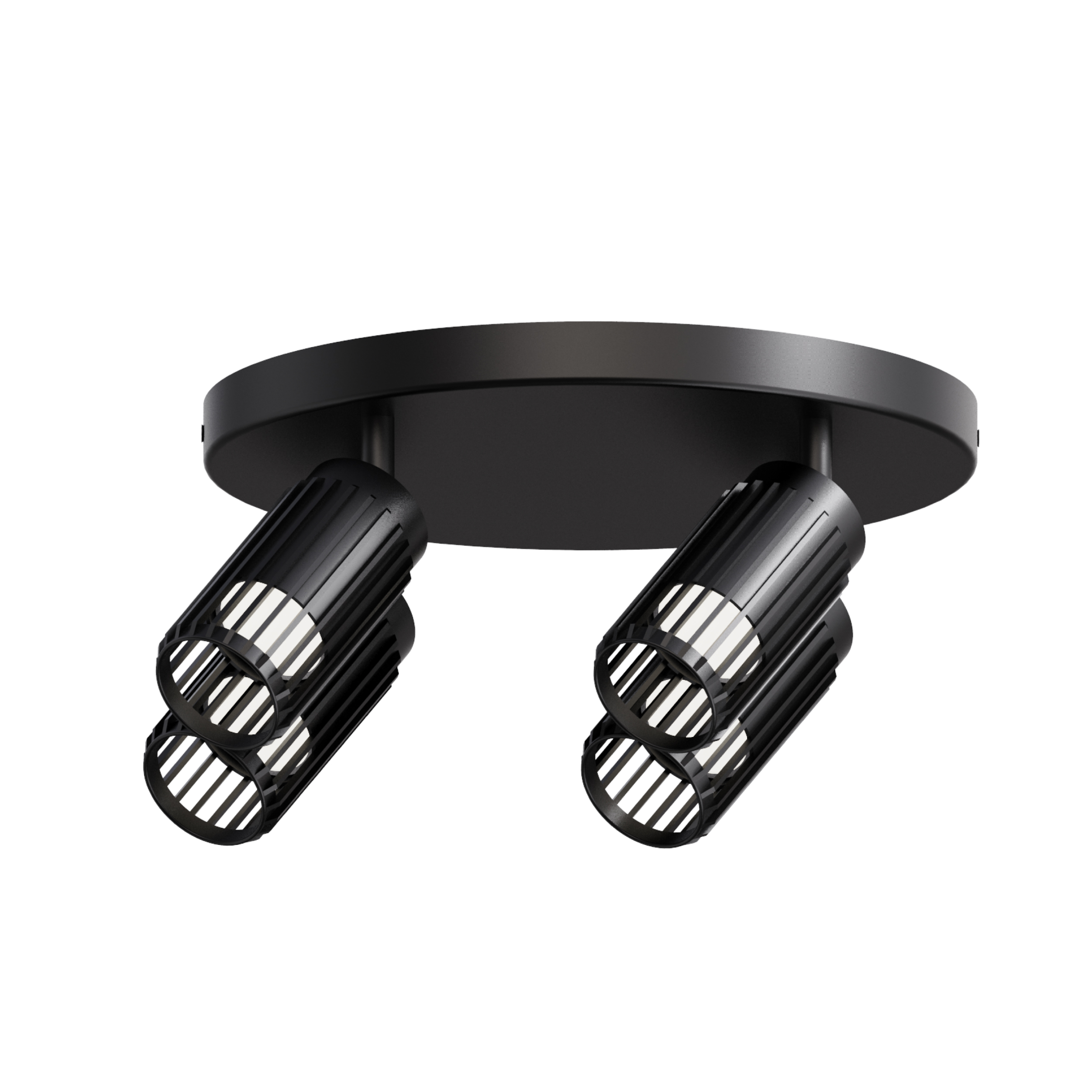 4*gu10 spot downlight in a round base