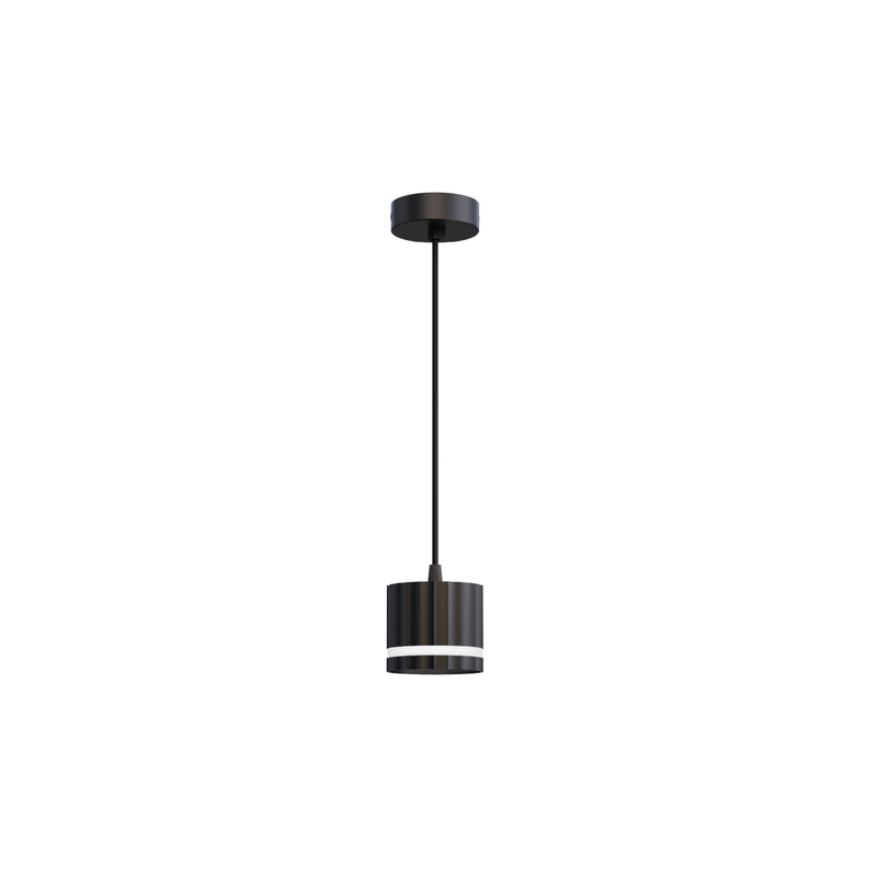 Black gx53 pendant light