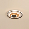 black round grain wood pattern ceiling light