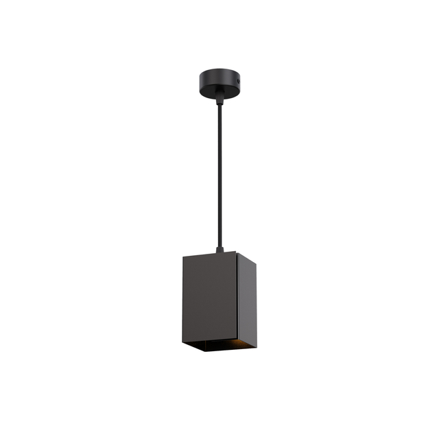 single head e27 pendant light black