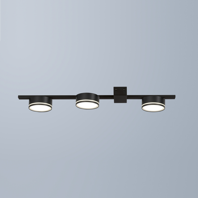 black three heads ceiling light for kitchen