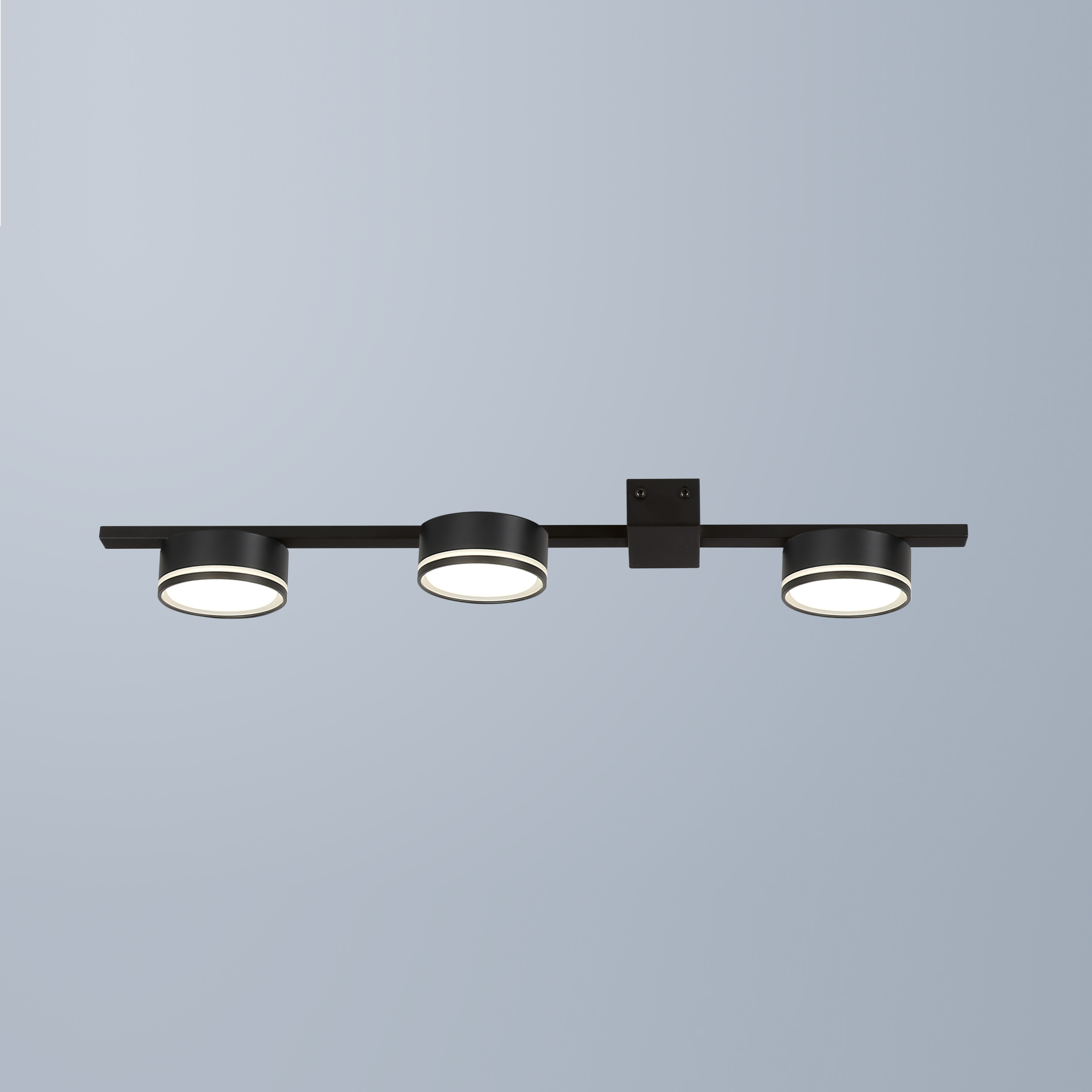 black three heads ceiling light for kitchen