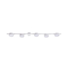 five light heads led ceiling light gx53 sector white fixture