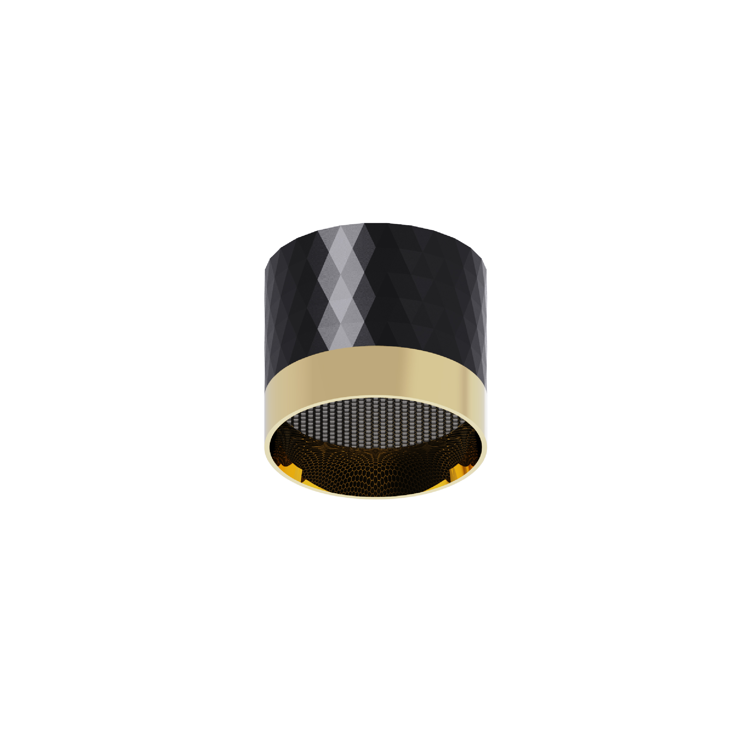 Black And Gold Gx53 Spot Light 